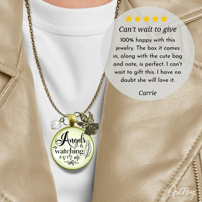 Gutsy Goodness Angels Watching Over Me Neccklace Memorial Heaven Inspired Jewelry - Gutsy Goodness Handmade Jewelry;Angels Watching Over Me Neccklace Memorial Heaven Inspired Jewelry - Gutsy Goodness Handmade Jewelry Gifts