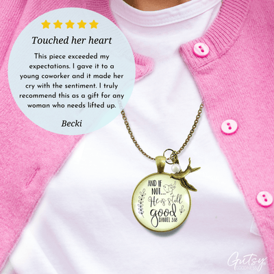 Gutsy Goodness If Not He is Still Good Necklace Grateful Religious Faith Jewelry - Gutsy Goodness Handmade Jewelry;If Not He Is Still Good Necklace Grateful Religious Faith Jewelry - Gutsy Goodness Handmade Jewelry Gifts