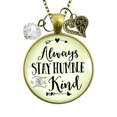 Gutsy Goodness Always Stay Humble and Kind Necklace Meaningful Quote Gift Jewelry - Gutsy Goodness Handmade Jewelry;Always Stay Humble And Kind Necklace Meaningful Quote Gift Jewelry - Gutsy Goodness Handmade Jewelry Gifts