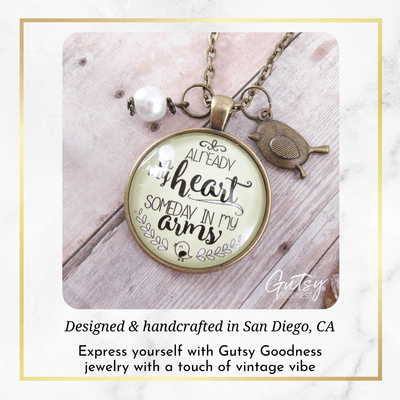Gutsy Goodness Already in My Heart Mothers Necklace Expecting Baby Adoption Jewelry - Gutsy Goodness Handmade Jewelry;Already In My Heart Mothers Necklace Expecting Baby Adoption Jewelry - Gutsy Goodness Handmade Jewelry Gifts