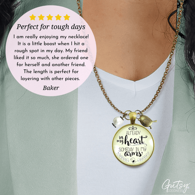 Gutsy Goodness Already in My Heart Mothers Necklace Expecting Baby Adoption Jewelry - Gutsy Goodness Handmade Jewelry;Already In My Heart Mothers Necklace Expecting Baby Adoption Jewelry - Gutsy Goodness Handmade Jewelry Gifts