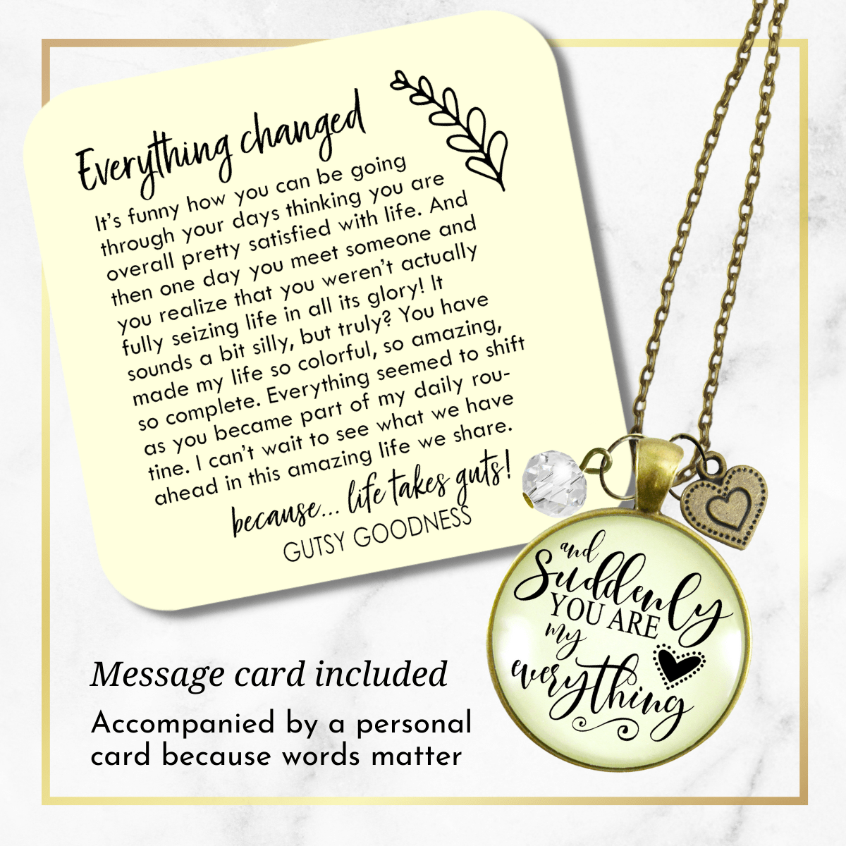 Gutsy Goodness Girlfriend Wife Special Woman Necklace From Man Sentimental Gift - Gutsy Goodness Handmade Jewelry;Girlfriend Wife Special Woman Necklace From Man Sentimental Gift - Gutsy Goodness Handmade Jewelry Gifts