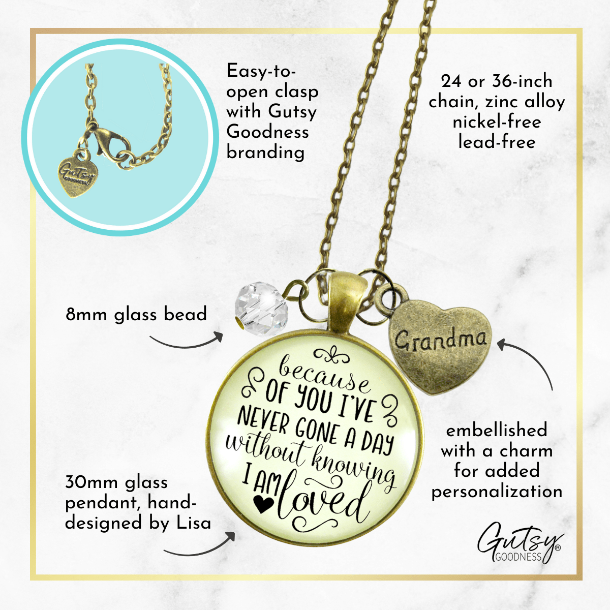 Amazon.com: Funny Grandma Heart Knot Silver Necklace, Keep Calm I'm Going  To, Gifts For Grandma, Present From Grandchild, Jewelry For Grandma, Grandma  jewelry gift ideas, Grandma necklace, Grandmother bracelet, : Clothing,  Shoes