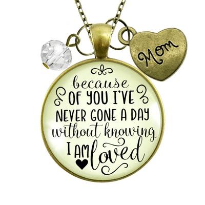 Gutsy Goodness Mom Necklace Because Of Your Love Gift from Blessed Daughter Jewelry - Gutsy Goodness Handmade Jewelry;Mom Necklace Because Of Your Love Gift From Blessed Daughter Jewelry - Gutsy Goodness Handmade Jewelry Gifts
