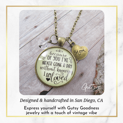 Gutsy Goodness Mom Necklace Because Of Your Love Gift from Blessed Daughter Jewelry - Gutsy Goodness Handmade Jewelry;Mom Necklace Because Of Your Love Gift From Blessed Daughter Jewelry - Gutsy Goodness Handmade Jewelry Gifts