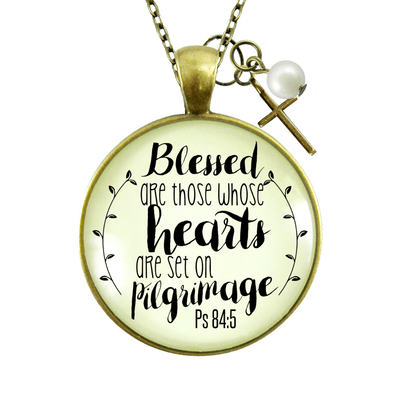 Gutsy Goodness Faith Necklace Blessed is She Whose Heart Set Pilgrimage Journey Jewelry - Gutsy Goodness Handmade Jewelry;Faith Necklace Blessed Is She Whose Heart Set Pilgrimage Journey Jewelry - Gutsy Goodness Handmade Jewelry Gifts