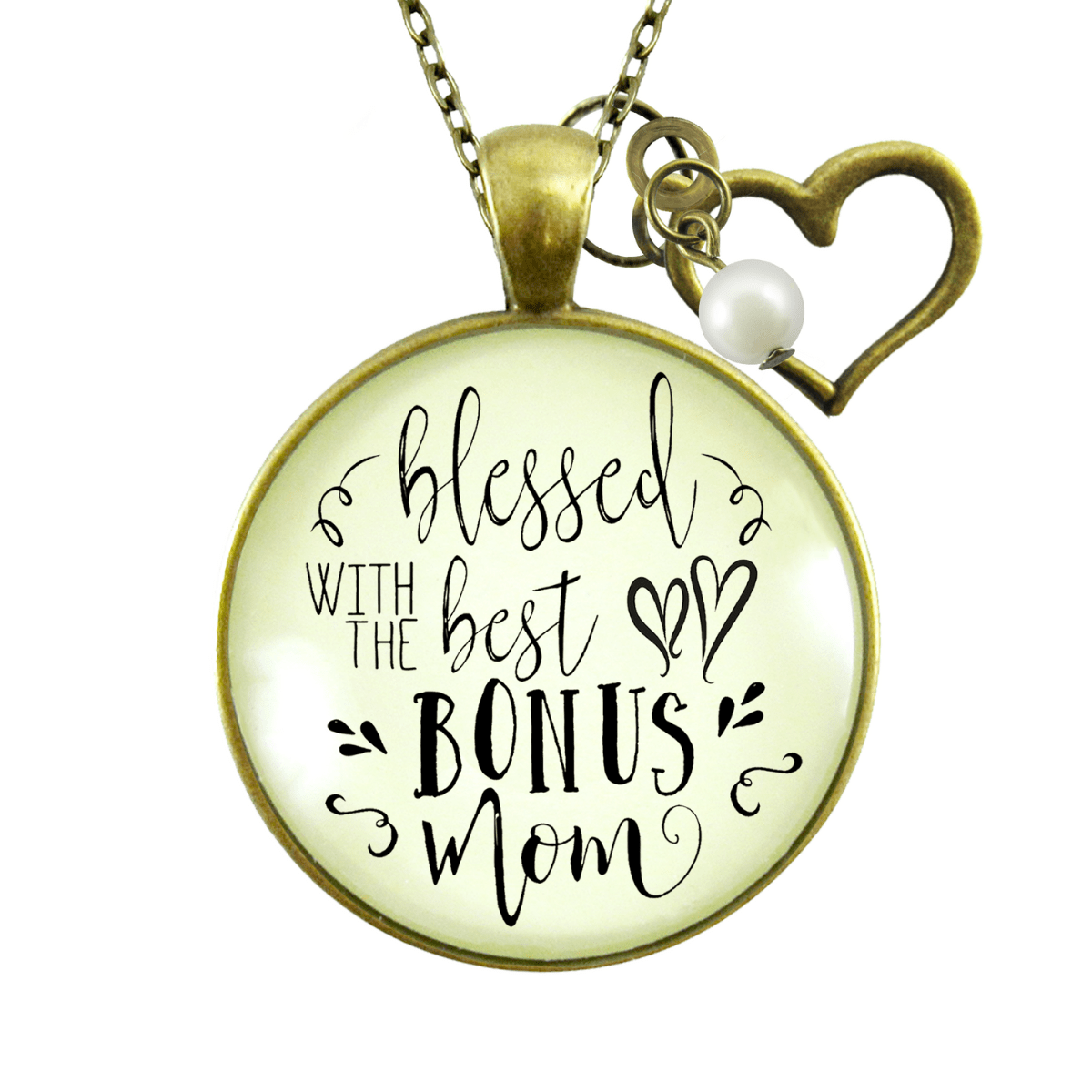 Gutsy Goodness Best Bonus Mom Necklace Stepmom Godmother Jewelry Symbolic Gift - Gutsy Goodness Handmade Jewelry;Best Bonus Mom Necklace Stepmom Godmother Jewelry Symbolic Gift - Gutsy Goodness Handmade Jewelry Gifts