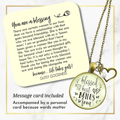 Gutsy Goodness Best Bonus Mom Necklace Stepmom Godmother Jewelry Symbolic Gift - Gutsy Goodness Handmade Jewelry;Best Bonus Mom Necklace Stepmom Godmother Jewelry Symbolic Gift - Gutsy Goodness Handmade Jewelry Gifts