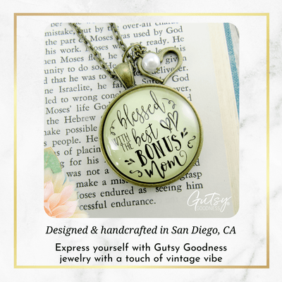 Gutsy Goodness Best Bonus Mom Necklace Stepmom Godmother Jewelry Symbolic Gift - Gutsy Goodness Handmade Jewelry;Best Bonus Mom Necklace Stepmom Godmother Jewelry Symbolic Gift - Gutsy Goodness Handmade Jewelry Gifts
