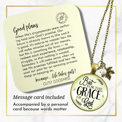 Faith Necklace But For The Grace of God Inspirational Encouragement Jewelry - Gutsy Goodness Handmade Jewelry;Faith Necklace But For The Grace Of God Inspirational Encouragement Jewelry - Gutsy Goodness Handmade Jewelry Gifts