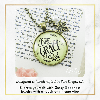Faith Necklace But For The Grace of God Inspirational Encouragement Jewelry - Gutsy Goodness Handmade Jewelry;Faith Necklace But For The Grace Of God Inspirational Encouragement Jewelry - Gutsy Goodness Handmade Jewelry Gifts