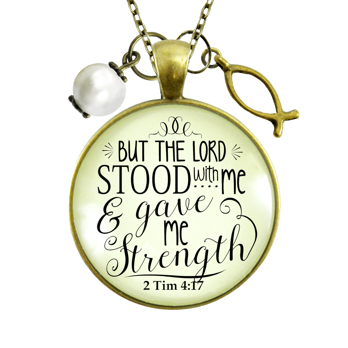 Gutsy Goodness Faith Necklace He Stood By and Gave Strength Encouragement Faith Jewelry - Gutsy Goodness;Faith Necklace He Stood By And Gave Strength Encouragement Faith Jewelry - Gutsy Goodness Handmade Jewelry Gifts