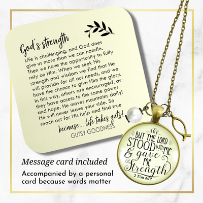 Gutsy Goodness Faith Necklace He Stood By and Gave Strength Encouragement Faith Jewelry - Gutsy Goodness;Faith Necklace He Stood By And Gave Strength Encouragement Faith Jewelry - Gutsy Goodness Handmade Jewelry Gifts