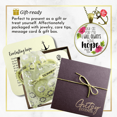 Gutsy Goodness Always Have Hope Bible Necklace Pendant Psalm Quote Theme Anchor - Gutsy Goodness Handmade Jewelry;Always Have Hope Bible Necklace Pendant Psalm Quote Theme Anchor - Gutsy Goodness Handmade Jewelry Gifts