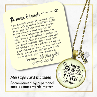 Gutsy Goodness She Was Here for Such a Time Hourglass Necklace Faith Jewelry - Gutsy Goodness;She Was Here For Such A Time Hourglass Necklace Faith Jewelry - Gutsy Goodness Handmade Jewelry Gifts