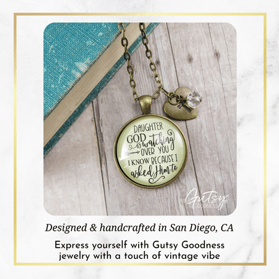 Gutsy Goodness To Daughter Necklace He is Watching Over You Love From Mom Jewelry Gift - Gutsy Goodness Handmade Jewelry;To Daughter Necklace He Is Watching Over You Love From Mom Jewelry Gift - Gutsy Goodness Handmade Jewelry Gifts