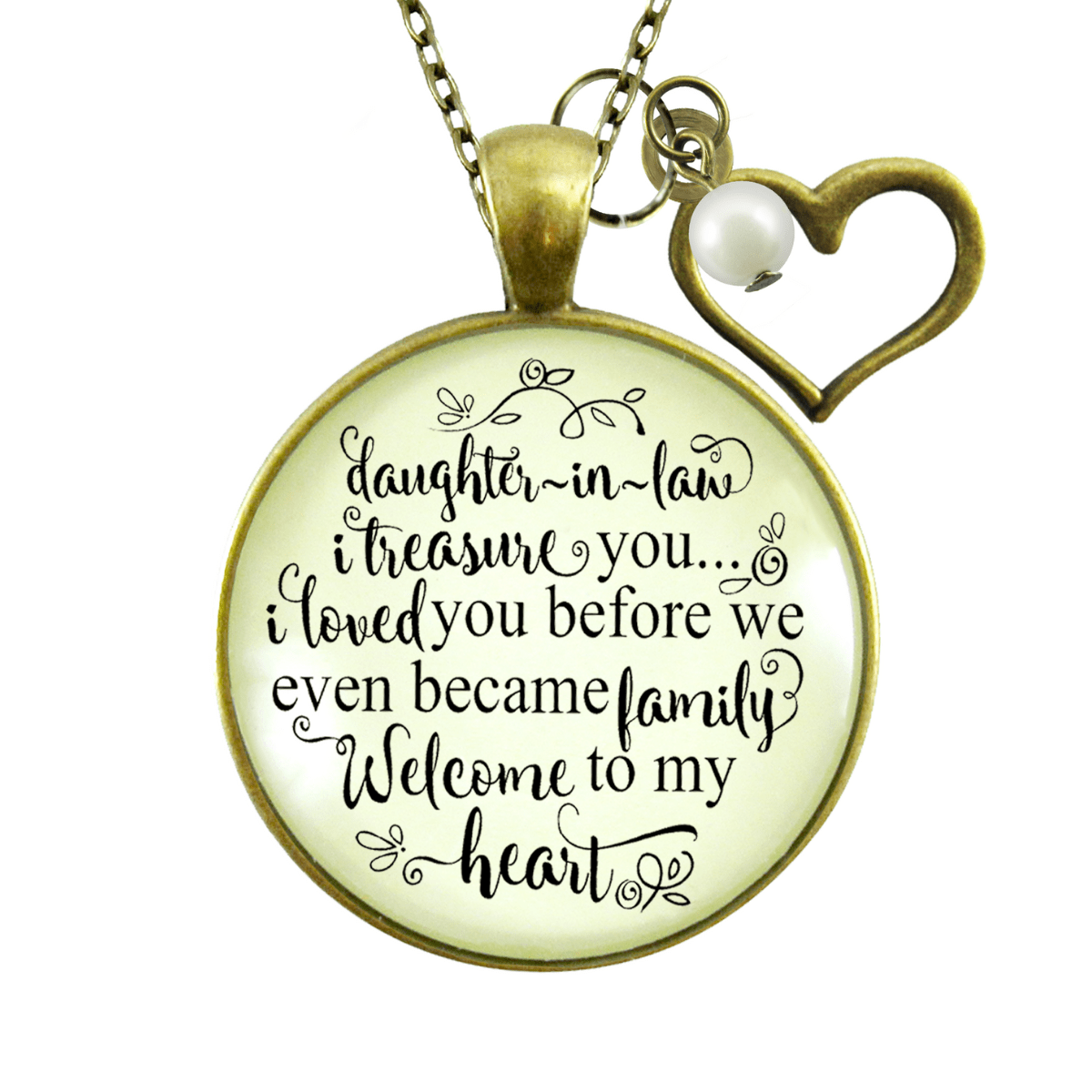 Gutsy Goodness Daughter in Law Necklace Treasure You Love Family Meaningful Jewelry - Gutsy Goodness;Daughter In Law Necklace Treasure You Love Family Meaningful Jewelry - Gutsy Goodness Handmade Jewelry Gifts