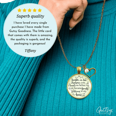 Gutsy Goodness Daughter in Law Necklace Treasure You Love Family Meaningful Jewelry - Gutsy Goodness;Daughter In Law Necklace Treasure You Love Family Meaningful Jewelry - Gutsy Goodness Handmade Jewelry Gifts