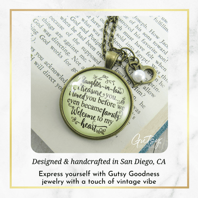 Gutsy Goodness Daughter in Law Necklace Treasure You Love Family Meaningful Jewelry - Gutsy Goodness;Daughter In Law Necklace Treasure You Love Family Meaningful Jewelry - Gutsy Goodness Handmade Jewelry Gifts