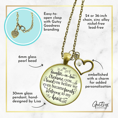 Gutsy Goodness Daughter in Law Necklace Treasure You Love Family Meaningful Jewelry - Gutsy Goodness;Daughter In Law Necklace Treasure You Love Family Meaningful Jewelry - Gutsy Goodness Handmade Jewelry Gifts
