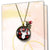 Deer Necklace Antlers Hunter Red Plaid Christmas Jewelry Holiday Gift