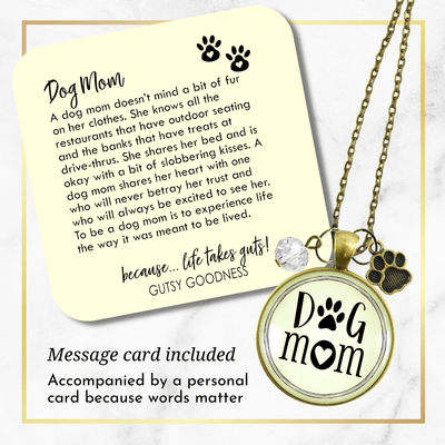 Gutsy Goodness Dog Mom Necklace Friendship Jewelry BFF Paw Print Charm - Gutsy Goodness Handmade Jewelry;Dog Mom Necklace Friendship Jewelry Bff Paw Print Charm - Gutsy Goodness Handmade Jewelry Gifts