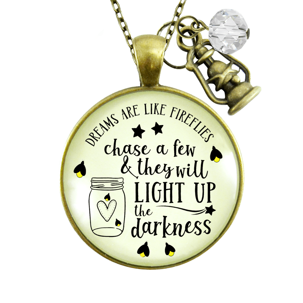 Gutsy Goodness Firefly Necklace Dreams Like Fireflies Southern Rustic Country Womens Jewelry - Gutsy Goodness Handmade Jewelry;Firefly Necklace Dreams Like Fireflies Southern Rustic Country Womens Jewelry - Gutsy Goodness Handmade Jewelry Gifts