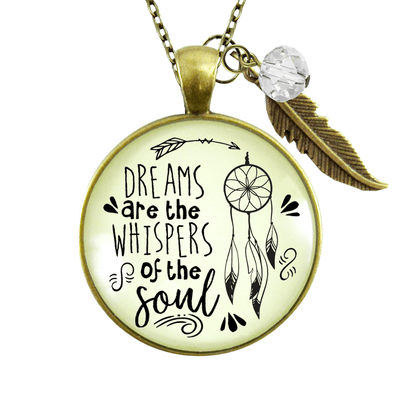 Gutsy Goodness Dreamcatcher Necklace Dreams are Whispers Boho Style Tassel Charm - Gutsy Goodness Handmade Jewelry;Dreamcatcher Necklace Dreams Are Whispers Boho Style Tassel Charm - Gutsy Goodness Handmade Jewelry Gifts
