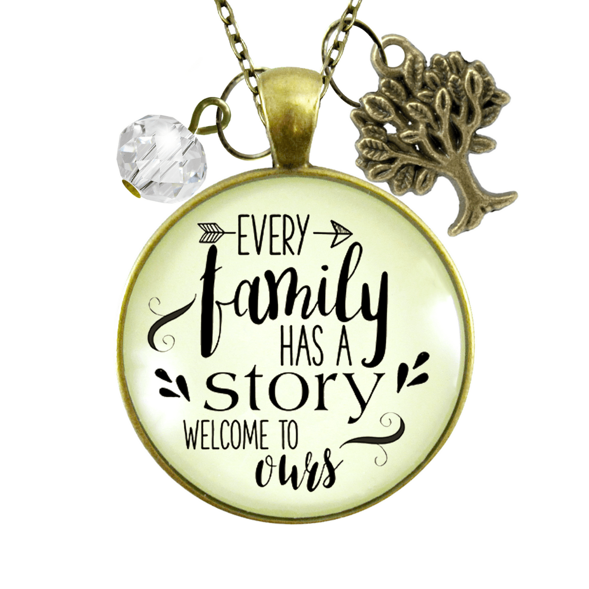 Gutsy Goodness Every Family Necklace Has A Story Welcome Gift In Law Step Bonus Child Adoption - Gutsy Goodness Handmade Jewelry;Every Family Has A Story - Gutsy Goodness Handmade Jewelry Gifts