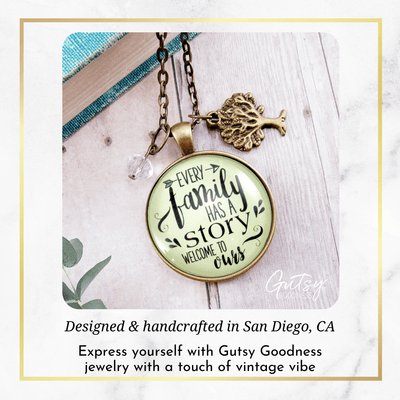 Gutsy Goodness Every Family Necklace Has A Story Welcome Gift In Law Step Bonus Child Adoption - Gutsy Goodness Handmade Jewelry;Every Family Has A Story - Gutsy Goodness Handmade Jewelry Gifts