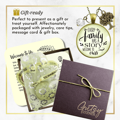 Gutsy Goodness Every Family Necklace Has A Story Welcome Gift In Law Step Bonus Child Adoption - Gutsy Goodness Handmade Jewelry;Every Family Has A Story - Gutsy Goodness Handmade Jewelry Gifts