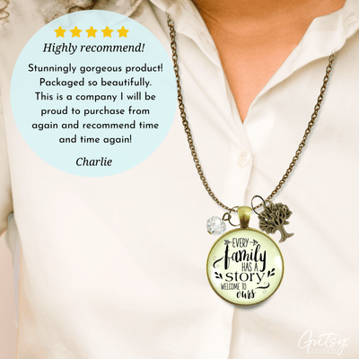 Gutsy Goodness Every Family Necklace Has A Story Welcome Gift In Law Step Bonus Child Adoption - Gutsy Goodness Handmade Jewelry;Every Family Has A Story - Gutsy Goodness Handmade Jewelry Gifts
