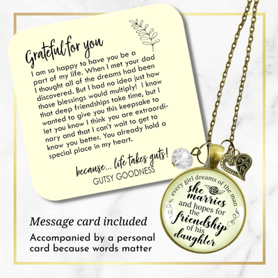 Gutsy Goodness To Stepdaughter Necklace Dream of Friendship From Bonus Step Mother Wed Day Gift - Gutsy Goodness Handmade Jewelry;To Stepdaughter Necklace Dream Of Friendship From Bonus Step Mother Wed Day Gift - Gutsy Goodness Handmade Jewelry Gifts