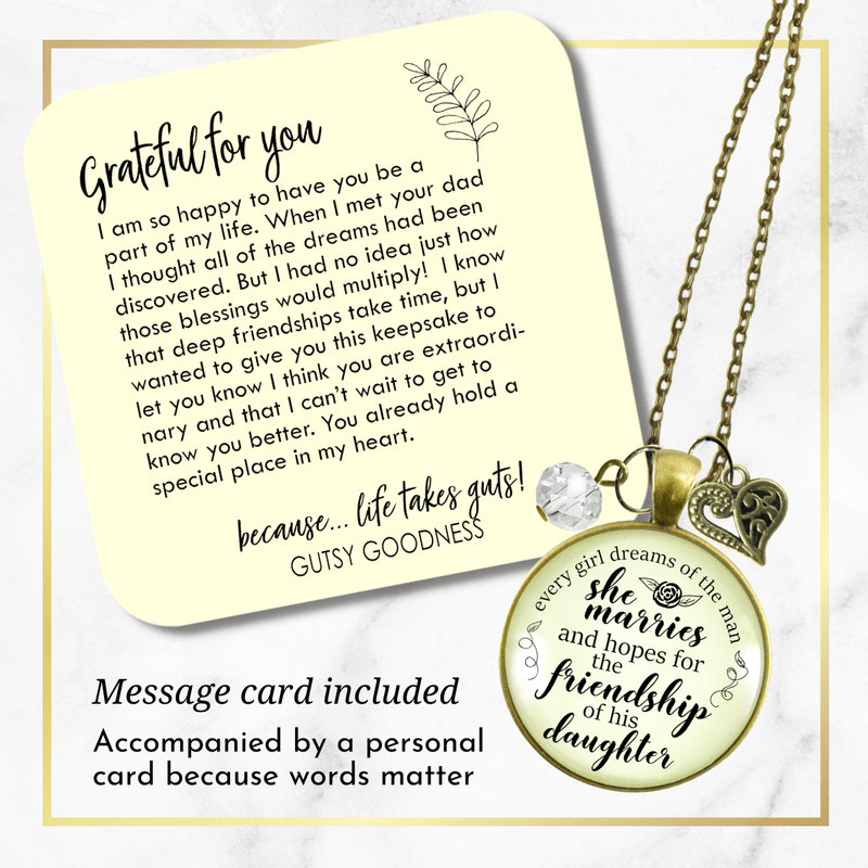 Gutsy Goodness To Stepdaughter Necklace Dream of Friendship From Bonus Step Mother Wed Day Gift - Gutsy Goodness Handmade Jewelry;To Stepdaughter Necklace Dream Of Friendship From Bonus Step Mother Wed Day Gift - Gutsy Goodness Handmade Jewelry Gifts