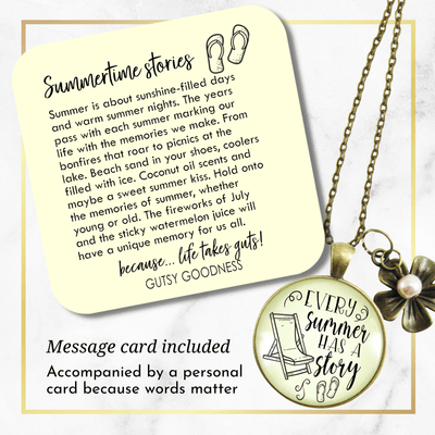 Gutsy Goodness Summertime Necklace Every Summer Has a Story Beach Fashion Jewelry - Gutsy Goodness Handmade Jewelry;Summertime Necklace Every Summer Has A Story Beach Fashion Jewelry - Gutsy Goodness Handmade Jewelry Gifts