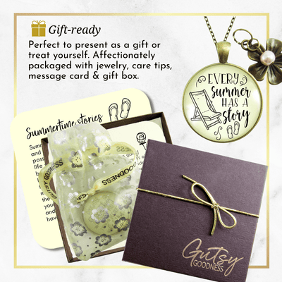 Gutsy Goodness Summertime Necklace Every Summer Has a Story Beach Fashion Jewelry - Gutsy Goodness Handmade Jewelry;Summertime Necklace Every Summer Has A Story Beach Fashion Jewelry - Gutsy Goodness Handmade Jewelry Gifts