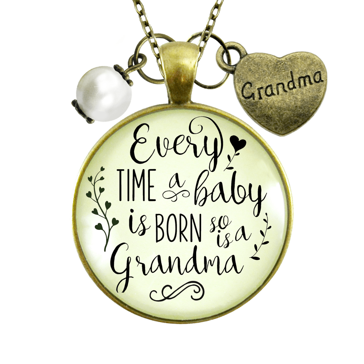 Gutsy Goodness New Grandma Necklace Every Time Baby Born Jewelry Gift from Daughter - Gutsy Goodness Handmade Jewelry;New Grandma Necklace Every Time Baby Born Jewelry Gift From Daughter - Gutsy Goodness Handmade Jewelry Gifts
