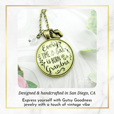 Gutsy Goodness Pregnancy Announcement Grandma Necklace Every Time Reveal Baby Gift - Gutsy Goodness Handmade Jewelry;Pregnancy Announcement Grandma Necklace Every Time Reveal Baby Gift - Gutsy Goodness Handmade Jewelry Gifts