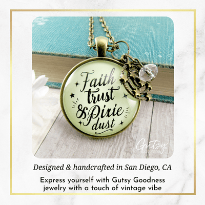 Gutsy Goodness Faith Trust Pixie Dust Fairy Tale Necklace Whimsical Fun Jewelry - Gutsy Goodness Handmade Jewelry;Faith Trust Pixie Dust Fairy Tale Necklace Whimsical Fun Jewelry - Gutsy Goodness Handmade Jewelry Gifts