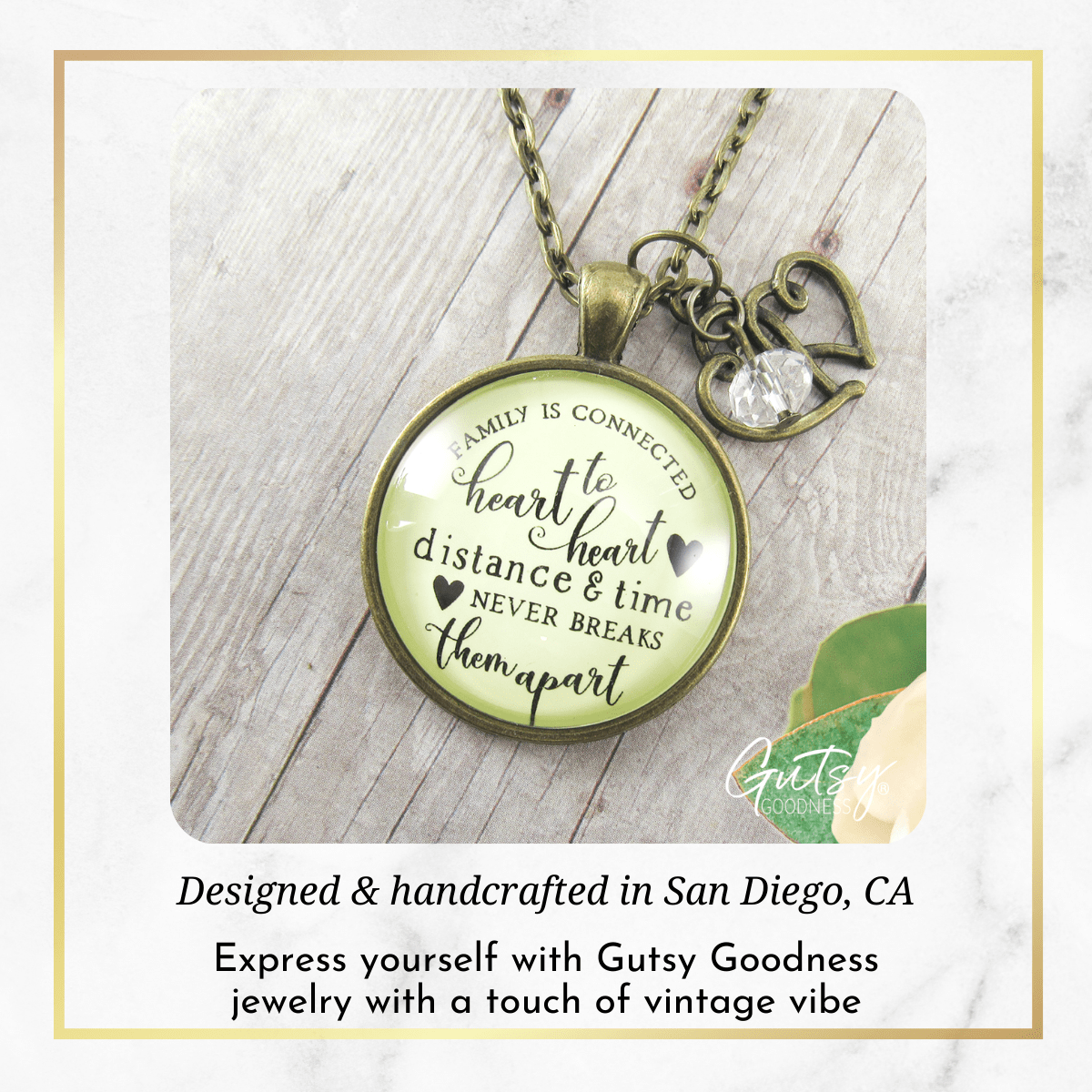 Gutsy Goodness Family is Connected Heart to Heart Necklace Families Together Jewelry - Gutsy Goodness Handmade Jewelry;Family Is Connected Heart To Heart Necklace Families Together Jewelry - Gutsy Goodness Handmade Jewelry Gifts