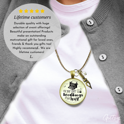 Gutsy Goodness Writing Necklace Fill Your Paper Wordsworth Literary Quote Typewriter - Gutsy Goodness Handmade Jewelry;Fill Your Paper With The Breathings - Gutsy Goodness Handmade Jewelry Gifts