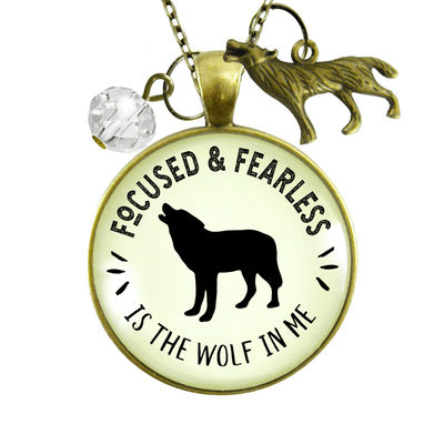 Gutsy Goodness Wolf Necklace Focused Fearless Vintage Jewelry Howling Spirit Animal - Gutsy Goodness Handmade Jewelry;Wolf Necklace Focused Fearless Vintage Jewelry Howling Spirit Animal - Gutsy Goodness Handmade Jewelry Gifts
