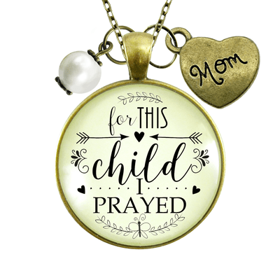 Gutsy Goodness Mother Necklace For This Child I Prayed Christian Mom Faith Jewelry - Gutsy Goodness Handmade Jewelry;Mother Necklace For This Child I Prayed Christian Mom Faith Jewelry - Gutsy Goodness Handmade Jewelry Gifts