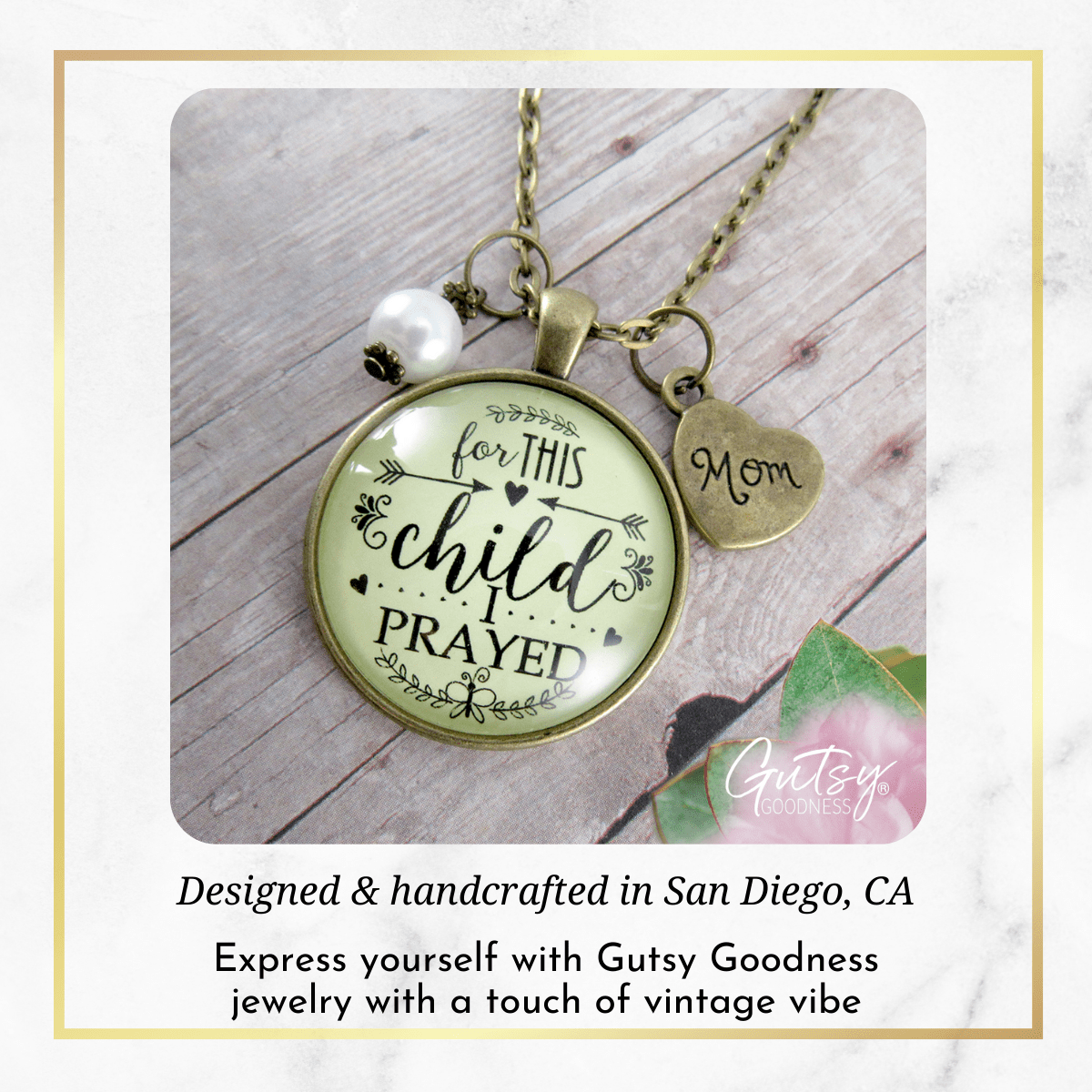 Gutsy Goodness Mother Necklace For This Child I Prayed Christian Mom Faith Jewelry - Gutsy Goodness Handmade Jewelry;Mother Necklace For This Child I Prayed Christian Mom Faith Jewelry - Gutsy Goodness Handmade Jewelry Gifts