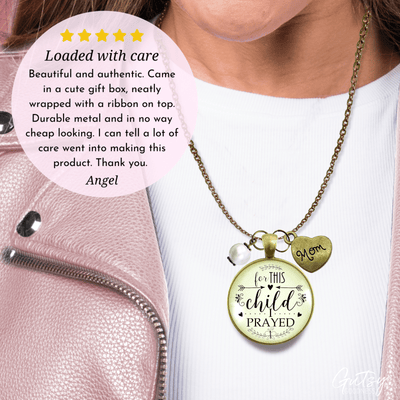 Gutsy Goodness Mother Necklace For This Child I Prayed Christian Mom Faith Jewelry - Gutsy Goodness Handmade Jewelry;Mother Necklace For This Child I Prayed Christian Mom Faith Jewelry - Gutsy Goodness Handmade Jewelry Gifts