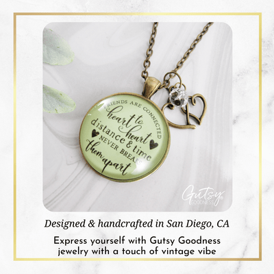Gutsy Goodness Friendship Necklace Friends Connected Long Distance Jewelry Open Charm - Gutsy Goodness;Friendship Necklace Friends Connected Long Distance Jewelry Open Charm - Gutsy Goodness Handmade Jewelry Gifts