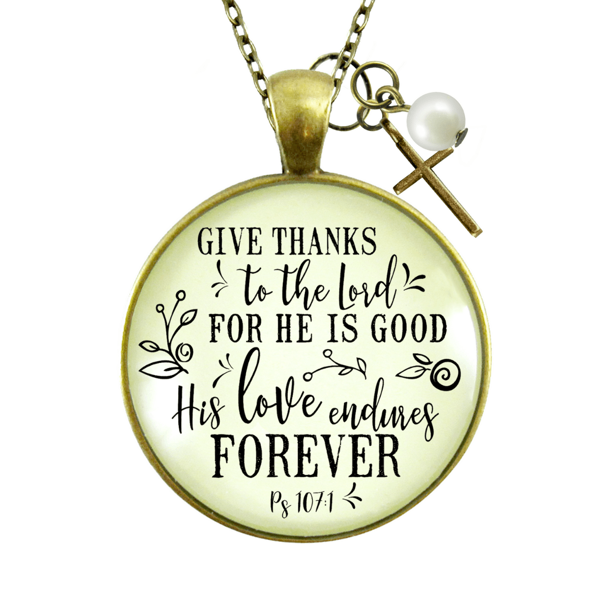 Give Thanks Necklace He is Good Faith Jewelry For Women - Gutsy Goodness