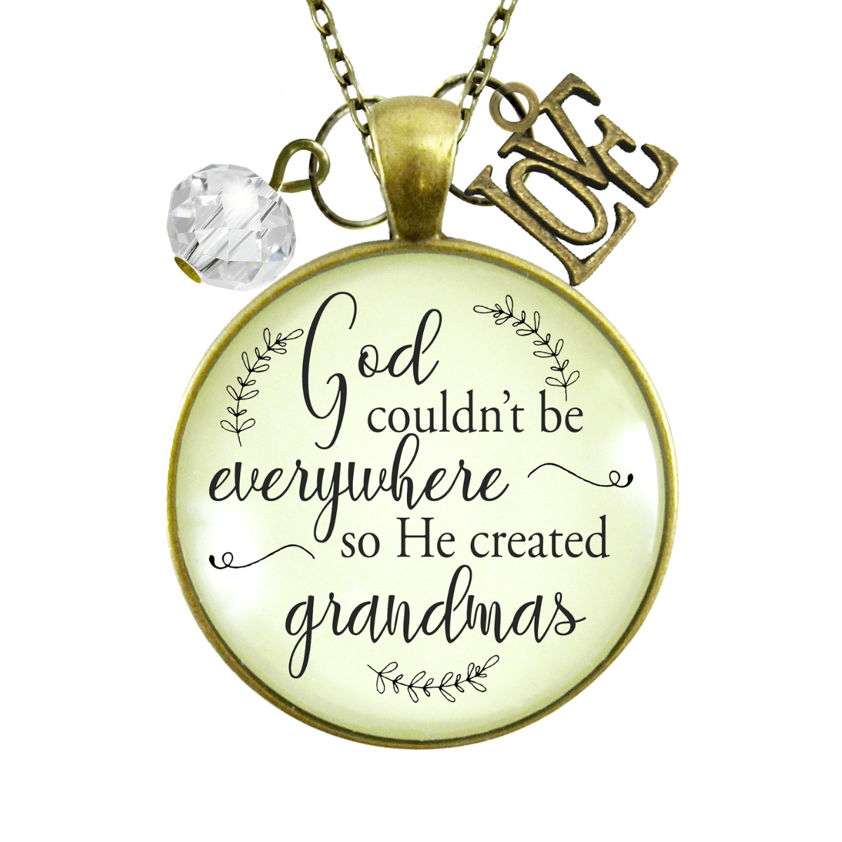 Gutsy Goodness Blessed Grandma Necklace God Couldn't Be Everywhere Christian Jewelry - Gutsy Goodness Handmade Jewelry;Blessed Grandma Necklace God Couldn't Be Everywhere Christian Jewelry - Gutsy Goodness Handmade Jewelry Gifts