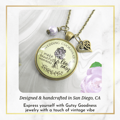 Gutsy Goodness Wedding Coordinator Necklace Beautiful Moment Gift from Bride Groom - Gutsy Goodness Handmade Jewelry;Wedding Coordinator Necklace Beautiful Moment Gift From Bride Groom - Gutsy Goodness Handmade Jewelry Gifts