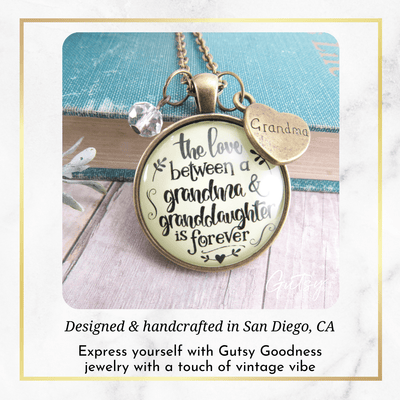 Gutsy Goodness To Grandmother Necklace Love Between A Grandma Is Forever Infinity Jewelry Gift - Gutsy Goodness Handmade Jewelry;To Grandmother Necklace Love Between A Grandma Is Forever Infinity Jewelry Gift - Gutsy Goodness Handmade Jewelry Gifts